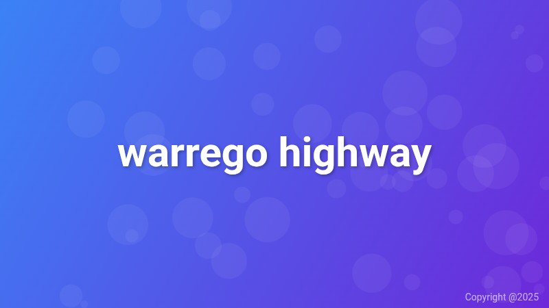 warrego highway